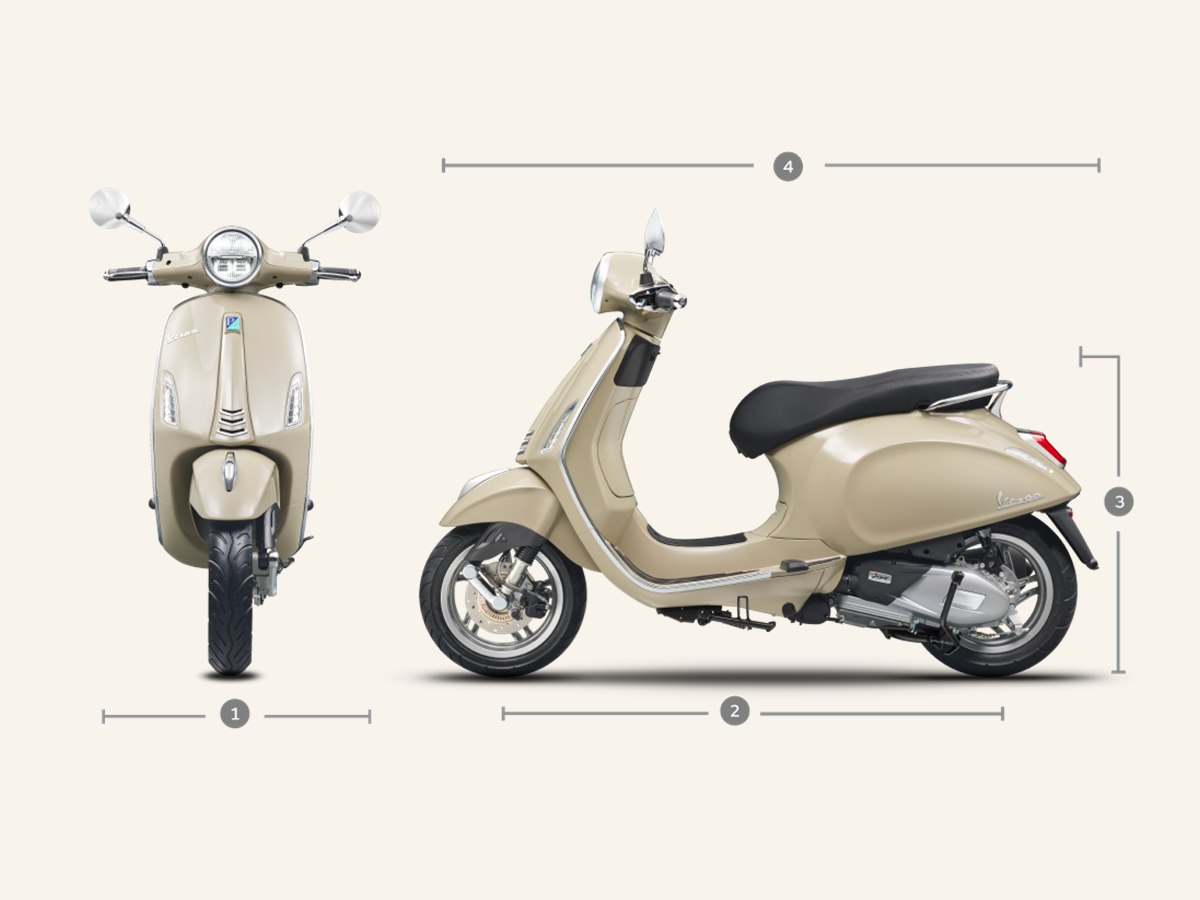 Vespa Primavera 150 ABS motorbike rental in Bali